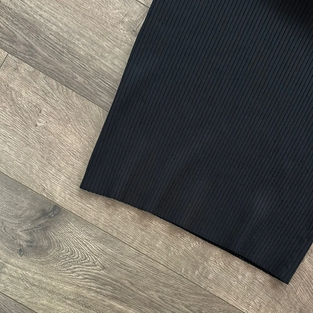 Zara Black Ribbed Two-Piece Set - Picture 2 of 4